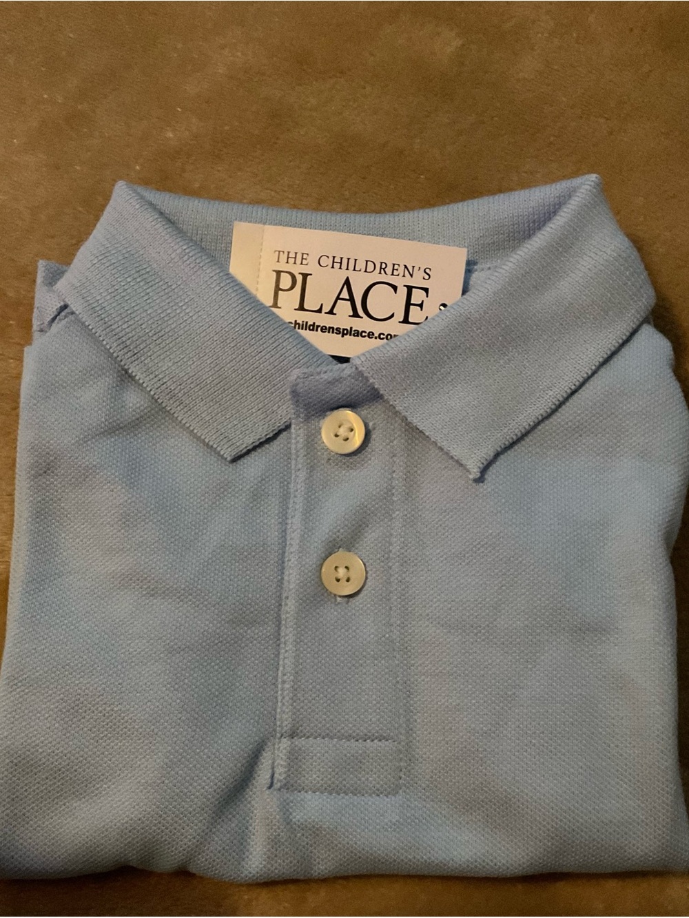 The Children's Place Classic Soft Light Blue Polo 👕🆕